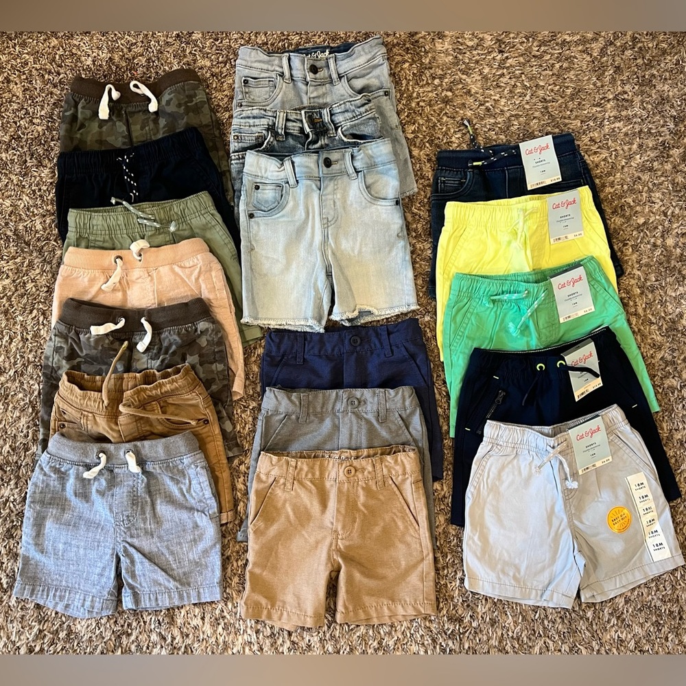Toddler Boys Shorts Lot - 18 mos